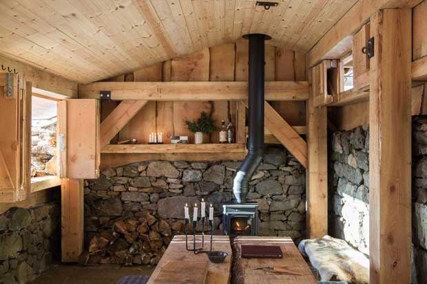 intérieur rustique cabane