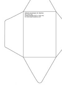 gabarit enveloppe