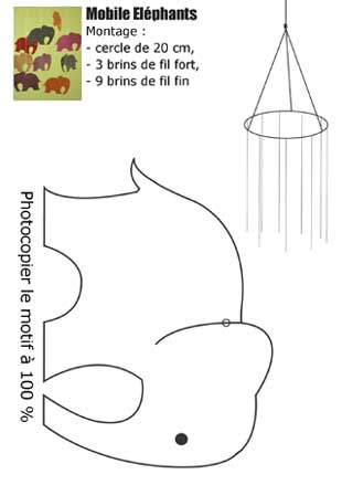 motif éléphant