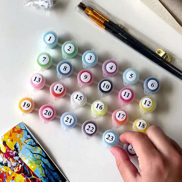 peinture numéro relaxation artistique loisirs créatifs