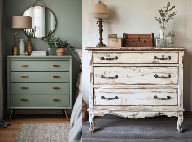 peindre commode