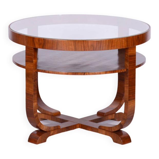 table basse ronde Art Déco