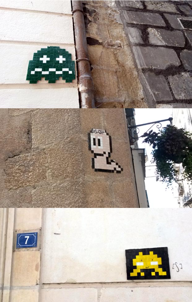 space invaders mosaique