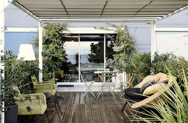pergola aluminium blanc