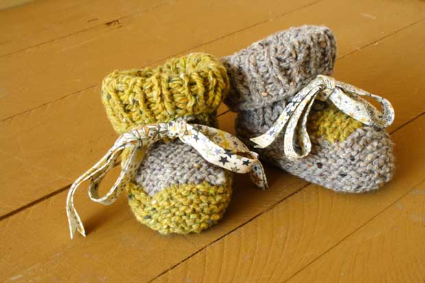chaussons bebe tricot